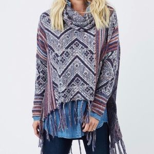 Free People Be the One Poncho, Size Small